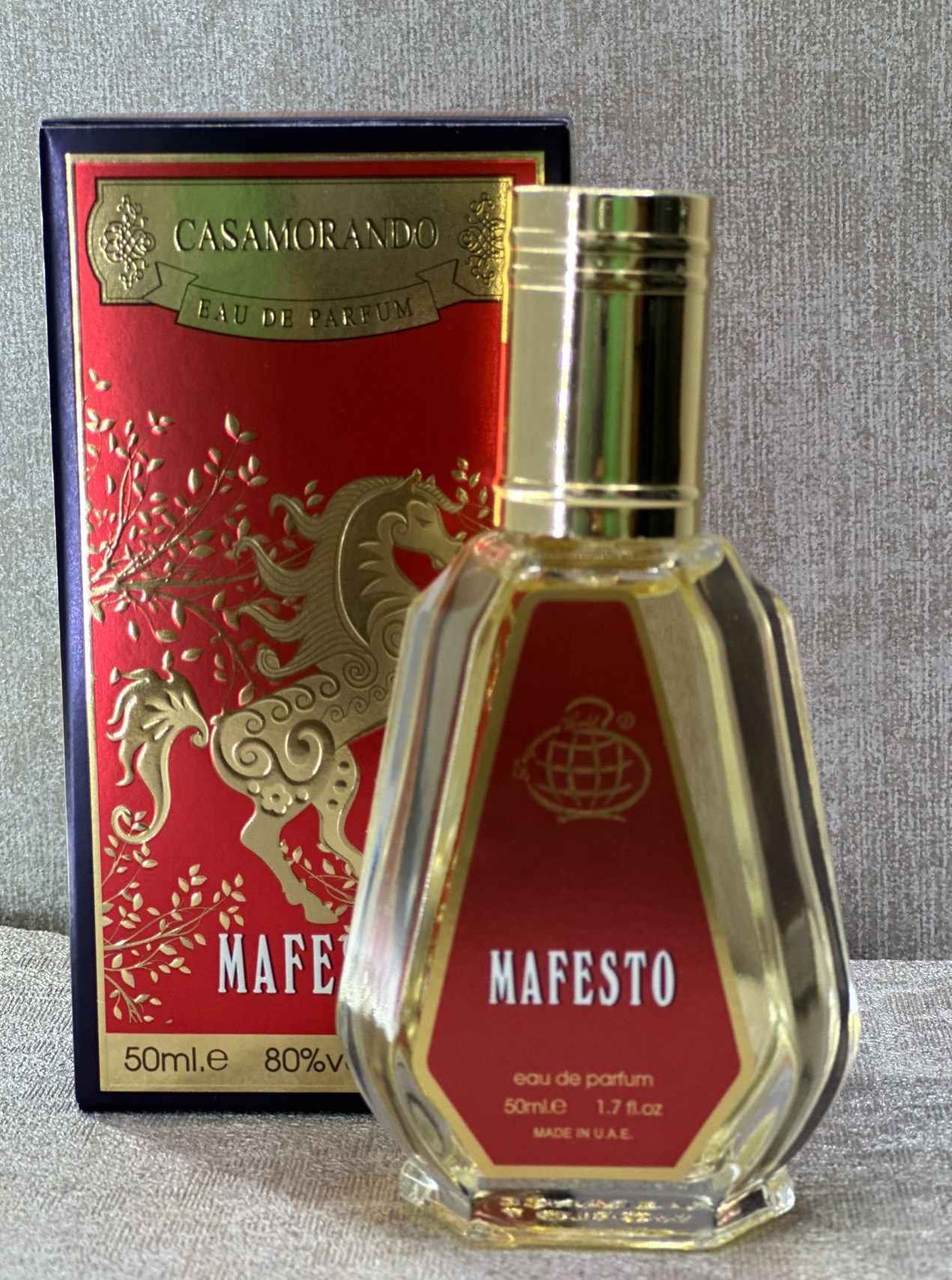 عطروادکلن مردانه  50 میل فراگرنس ورد مدل کازاموراندو مفیستو رایحه کازاموراتی مفیستو