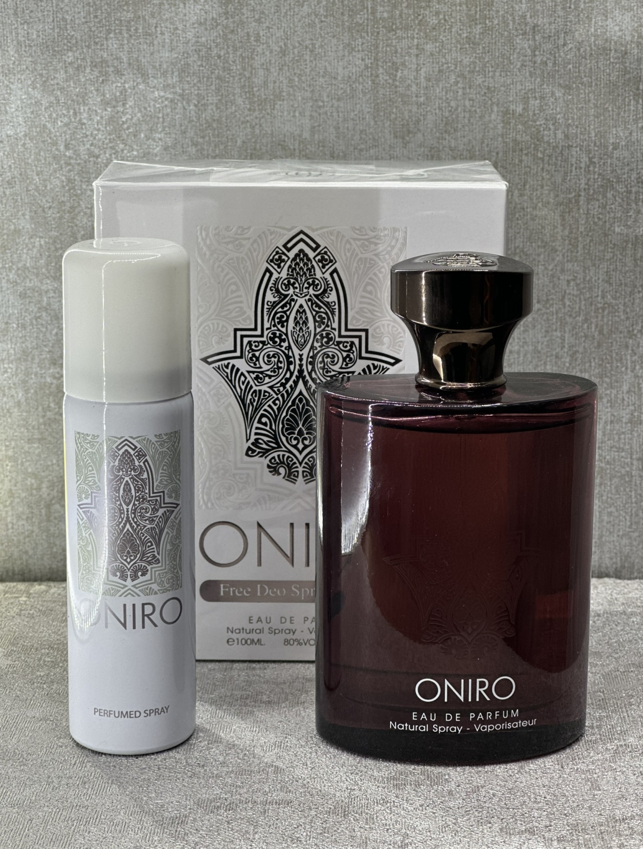 عطروادکلن مردانه ۱۰۰میل فراگرنس ورد مدل اونیرو با اسپری  مشابه رایحه اینوکتوس پاکورابان